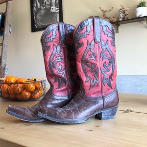 Red Old Gringo cowboy boots
